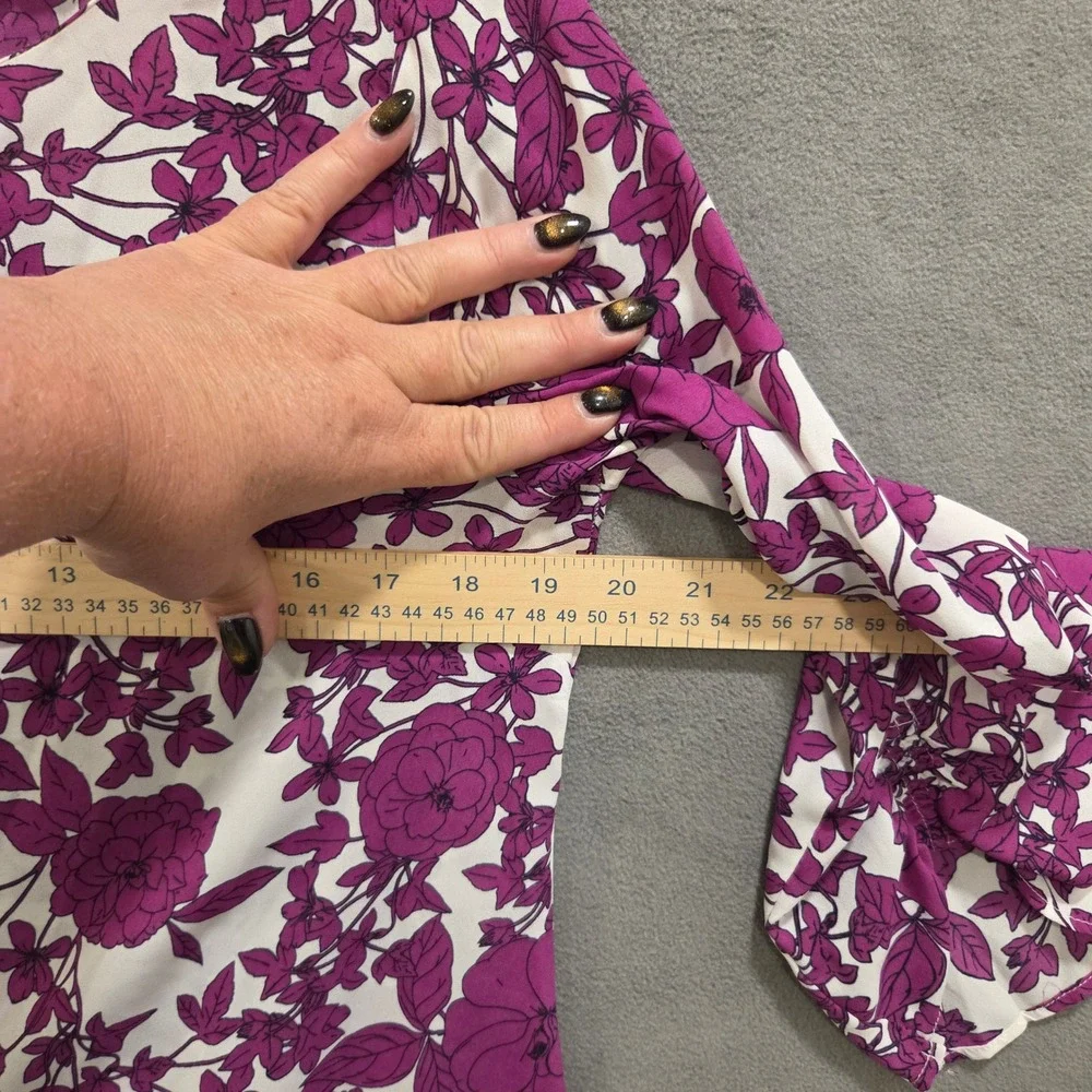 Banana Republic Floral Blouse Top Women Small Office Cottage‎ Boho Romantic
